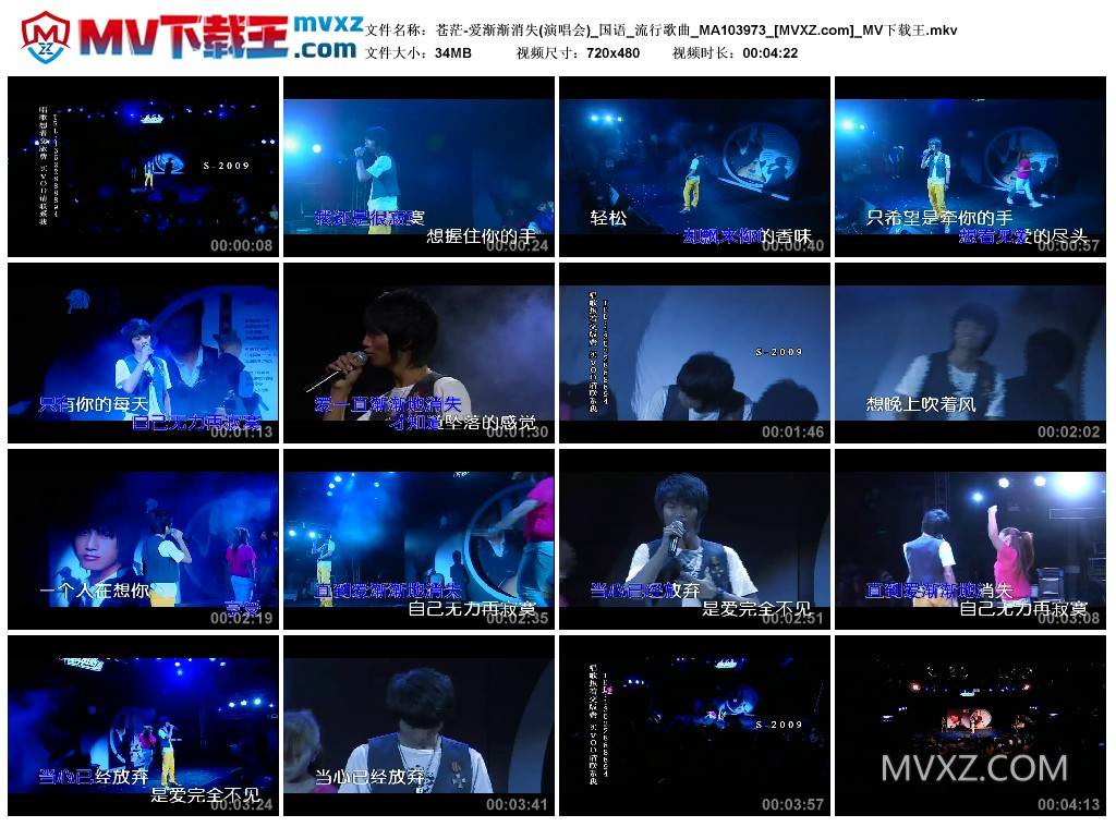 苍茫-爱渐渐消失(演唱会)_国语_流行歌曲_MA103973